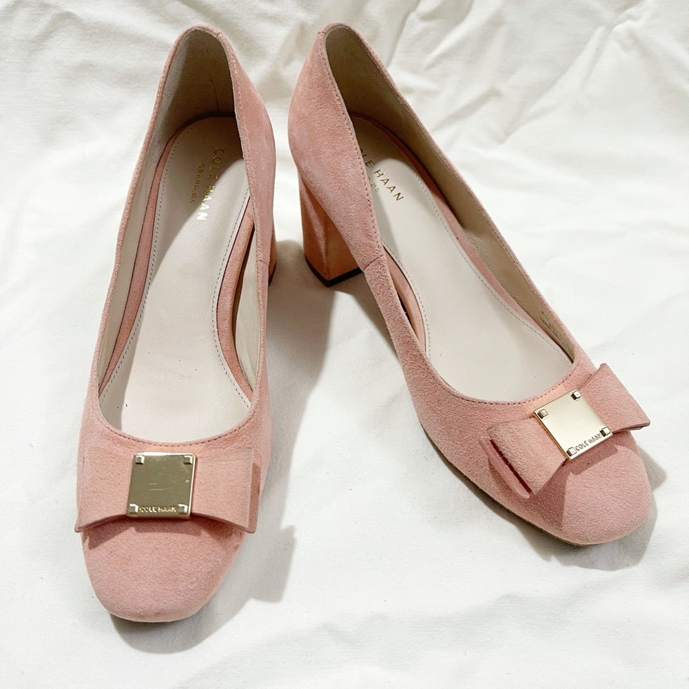 Cole haan block heel pump women